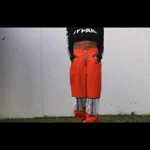 Super cute traffic cone orange pants!